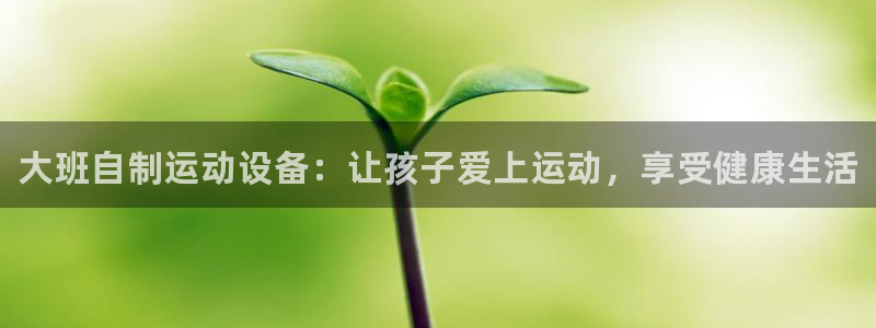 尊龙凯时登入首页:大班自制运动设备:让孩子爱上运动,享受健康